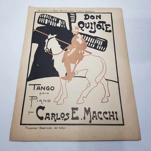 Antigua Partitura Tango Don Quijote Carlos Macchi Mag 60567