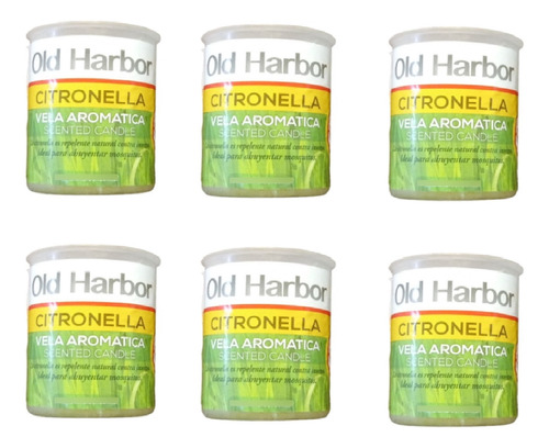 Vela Citronella Old Harbor X 6 Unidades