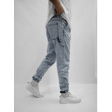 Jogger De Jeans Rigido De Hombre Mom Con Abrojos Lier Bond