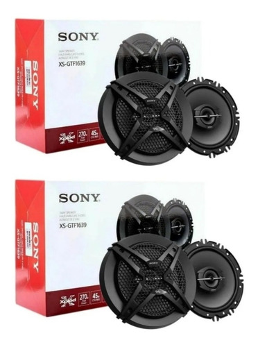 Kit 2 Pares Bocinas Sony 6 1/2 Xs-gtf1639 45 Rms 270w 4 Ohms