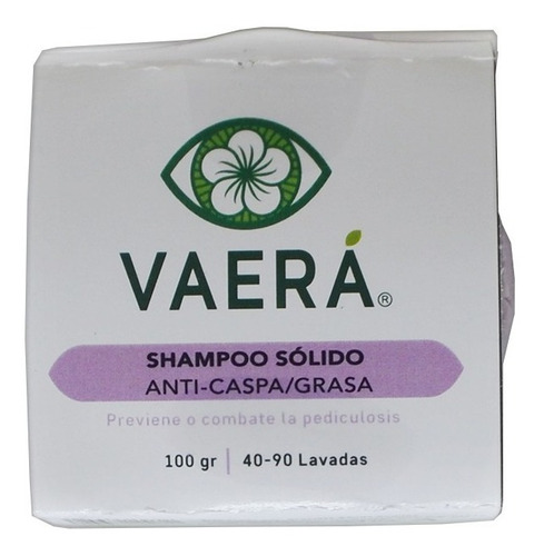  Shampoo Sólido Anti Caspa, Grasa, Anti Piojos, 100 Gr