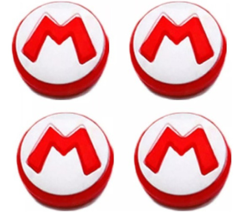 4 Gomitas Compatible Con Joycon Switch/oled/lite Mario