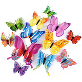 48piezas Mariposa Decoración De Pared Pegatinas 3d Mariposas