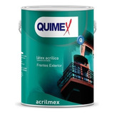 Latex Acrilico Exterior Acrilmex 1 Litro Quimex Acabado Mate Color Gris