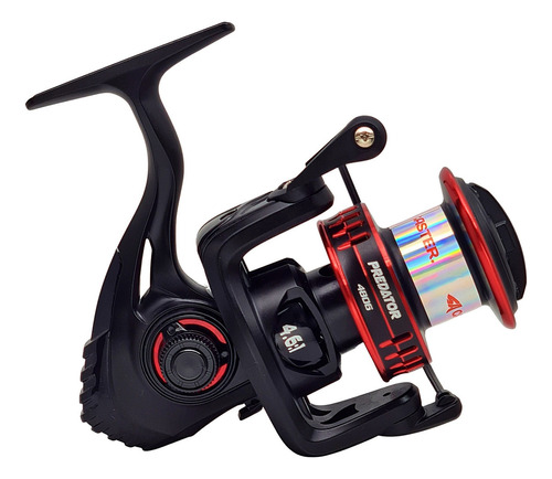 Caster Predator4806-uc Reel Frontal Variada Río 6 Rulemanes Color Negro