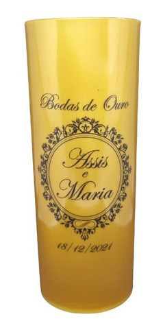 Kit 100 Copos Long Drink Personalizado P/ Bodas De Ouro