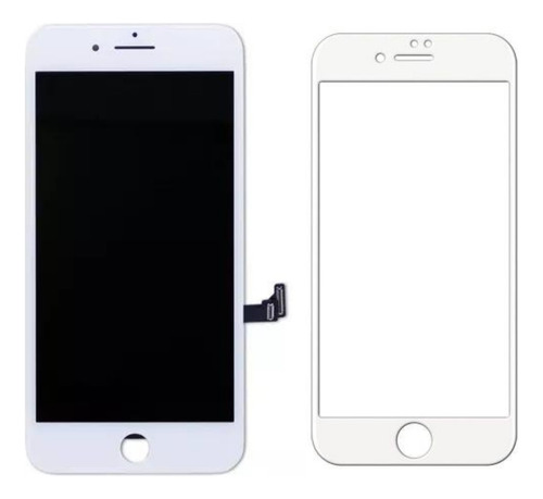 Tela Touch Display Compatível iPhone 7 Plus Branco +película
