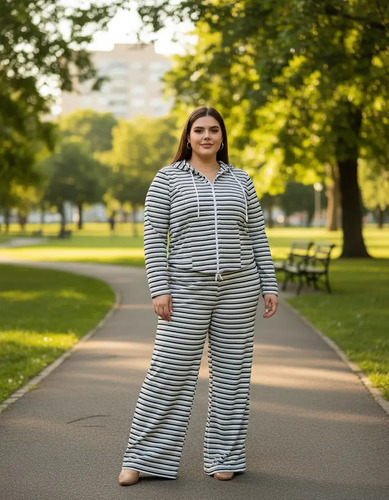 Conjunto Deportivo 2 Pz Pans Y Sudadera Dama Comodo Y Ligero