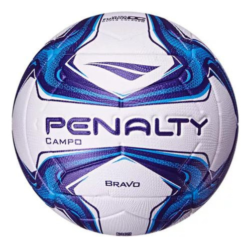 Bola De Futebol Campo Bravo Xxiv Branco E Azul Penalty