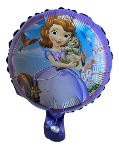 Globo Metalizado Mylar X 3 Infantil 22 Cm 9 PuLG Cotillón