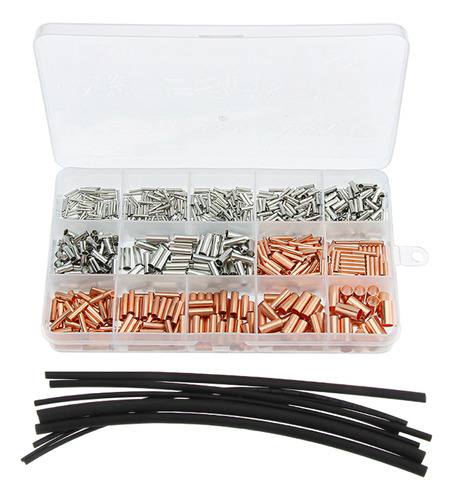 Kit De Terminales De Cobre 970pcs Con Tubo Termocontraíble Y