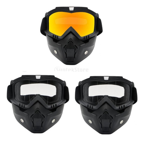 3x Motocross Goggles Goggle Protector Antivaho A Prueba De