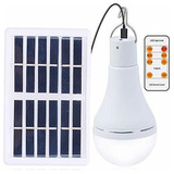 Focos Led - Afoskce Bombilla Solar Recargable Al Aire Li