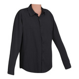 Camisa De Vestir Hombre Color Negro 975-00