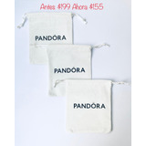 3 Bolsitas Cubre Polvo Tela Compatible Pandora,para Joyería