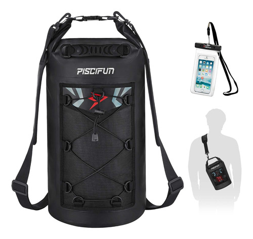 Piscifun - Mochila Impermeable Para Deportes Acuaticos, 5 L,