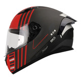 Casco Integral Shaft 582sp Force Ngromate Rojo Visor Tr