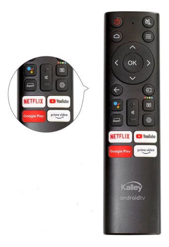 Control Remoto Kalley Android Tv Comando De Voz Original