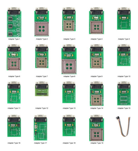 Kit 19 Adaptadores Para Programador Upa + Colección Scripts