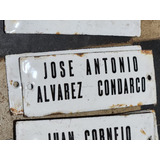 Cartel Enlozado De Calle Jose Antonio Alvarez Condarco