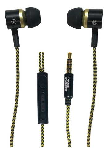 Auriculares Cable De Tela Alta Resistencia Micrófono