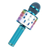 Micrófono Inalámbrico Para Karaoke Con Altavoz Bluetooth Y L