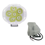 Faro Auxiliar Para Moto 6 Led Redondo Ojo De Ángel Rmb