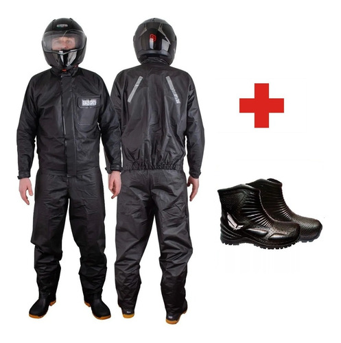 Traje Equipo Piloto Lluvia Moto Beon Simil Alba Mas Botas !