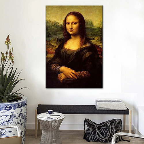 Cuadro Canvas Mona Lisa Gioconda Estilo Galeria Tipo Oleo Hd