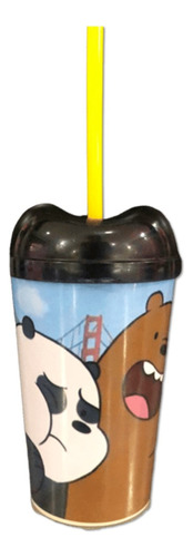 Vaso Pitillo Osos Escandalosos Botilito Sorpresa   X6 Und 