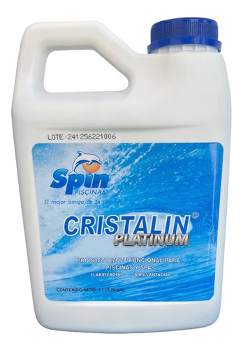 Cristalin Platinum 1 L Clarificador Albercas Y Piscinas Spin