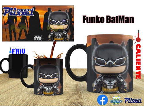 Taza Mágica Modelo Funko Batman Personalizable