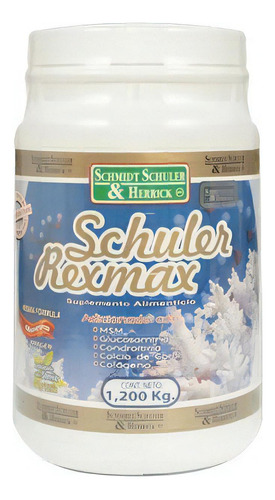 Schuler Rex Max Msm, Glucosamina, Condroitina 1,2 Kg Sabor Vainilla