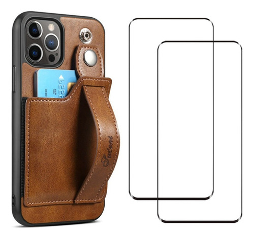 Funda For iPhone 12 13 Case Celular Ranura For Tarjetas