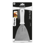 Espátula Reta Inox 5 Chapa Lanche Chapeiro Cozinha Cortador