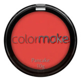 Base De Maquiagem Em Pó Colormake Maquiagem Artística Pancake Preto Colormake Maquiagem Artisica Halloween Pó Compacto Pancake Vermelho Tom Vermelho Premium - 10g