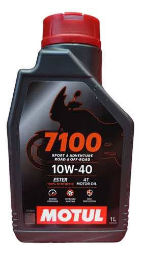 Aceite Motul 7100 4t 10w40 X 1 L.