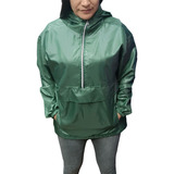 Buzo Rompeviento Con Capucha Anorak Impermeable Moda Mujer 