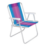 Cadeira De Praia Alta Aluminio Mor