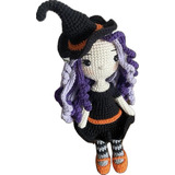 Bruja/brujita De Halloween Tejida Crochet Amigurumi