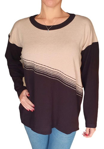 Sweater Doble Bremer Mujer Talle Especial Xxxl