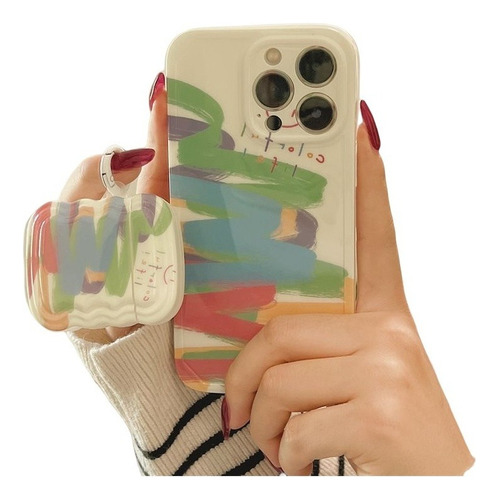 Nuevo 2024 Color Graffiti Case 2-pack Para iPhone Para