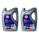 Kit X2 Aceite Gulf Tecplus 10w40 Semisintetico X4l