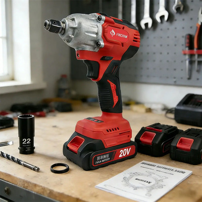 Inalambrica Llave Pistola Taladro Electrico Impacto 2batería Color Rojo | Envío gratis