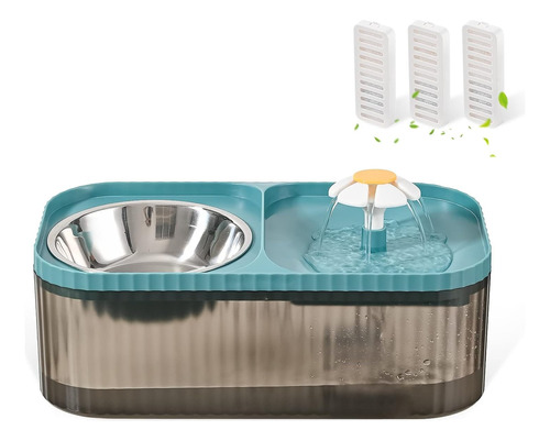  Fuente Agua Automática Dispensador Comida Gato Perro