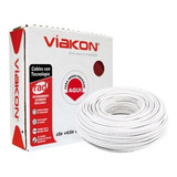 Cable De Cobre Cal 12 Awg Viakon Color Blanco