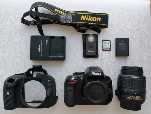  Nikon D5100 + Funda Y Lente 18-55 Mm, Solo 3898 Disparos