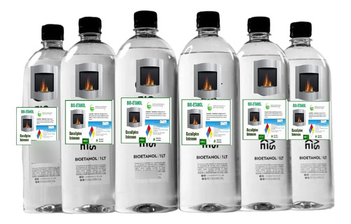 Combustible Bioetanol Litro X 4 Unidades
