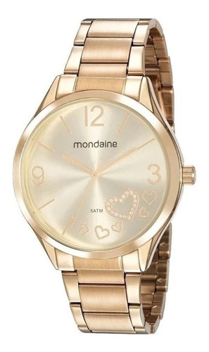 Relógio Mondaine Feminino Analógico Dourado 53821lpmvde1