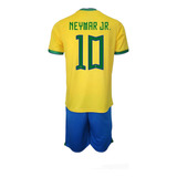 Camiseta De Futbol  Neymar Jr Brasil Adulto 